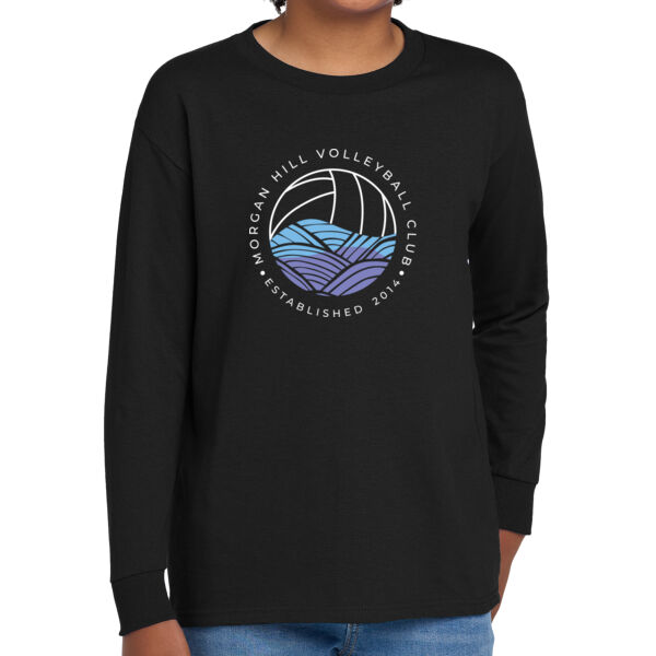 Morgan Hill Volleyball Club  - Youth Heavy Cotton 100% Cotton Long Sleeve T Shirt Thumbnail